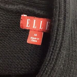 Elle Women’s Classic Black Vest Sweater Size Medium